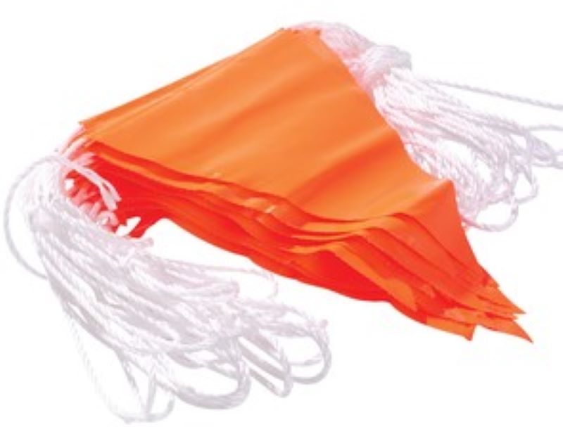 Orange Bunting Flag Line