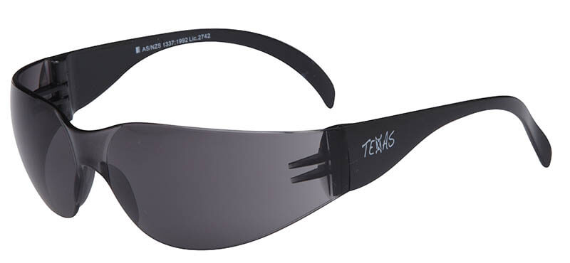 TEXAS Safety Glasses - Smoke Lens