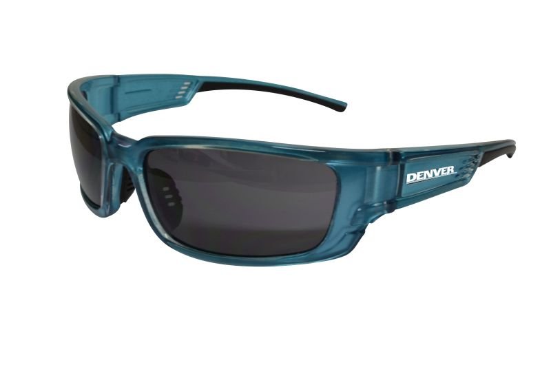Denver Smoke Safety Glasses, Blue Frame