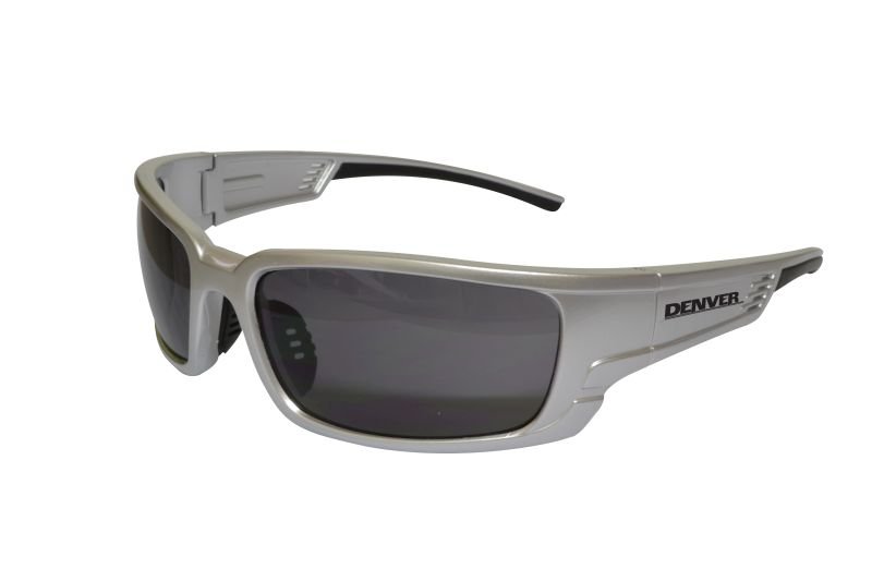 Denver Smoke Safety Glasses, Silver Frame