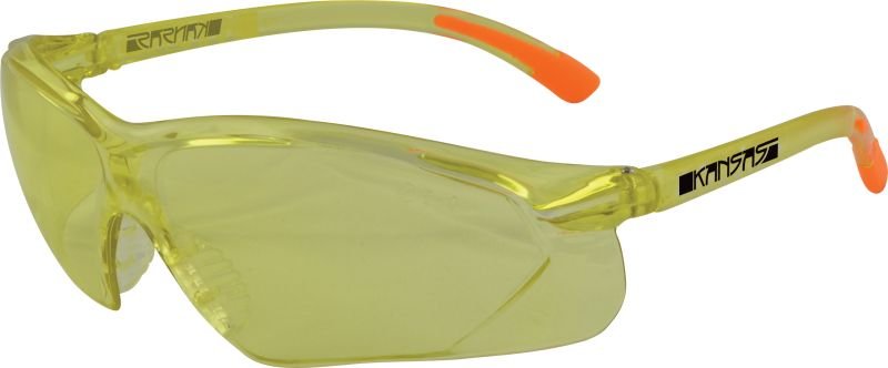 KANSAS Safety Glasses with Anti-Fog - Amber Lens