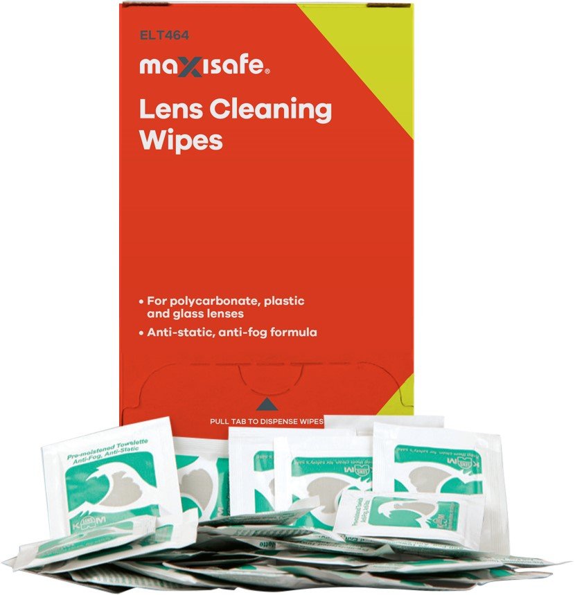 Maxisafe Anti-Fog Lens Cleaning Wipes