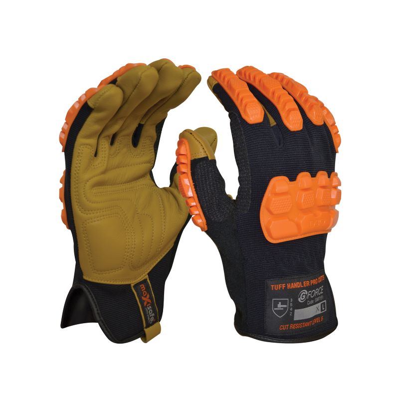 G-Force Tuff Handler Cut 5 Mechanics Glove with Leather Palm