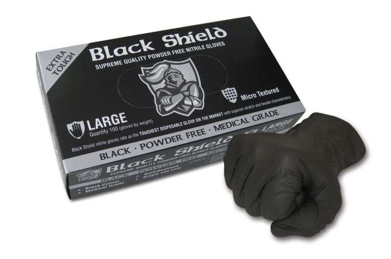 Black Shield Heavy Duty Nitrile, Unpowdered