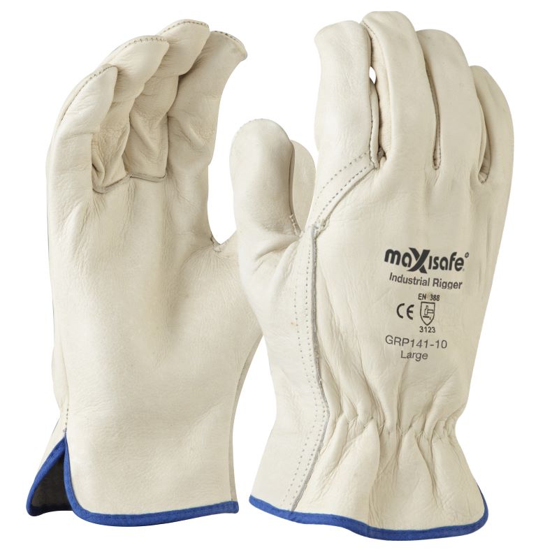 Maxisafe Premium Full Grain Leather Riggers Glove