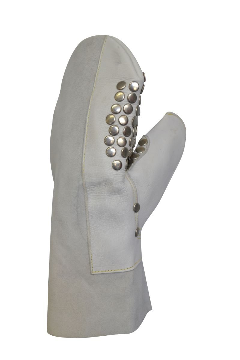 Maxisafe Studded Leather Plumbers Glove - left hand - Retail Carded