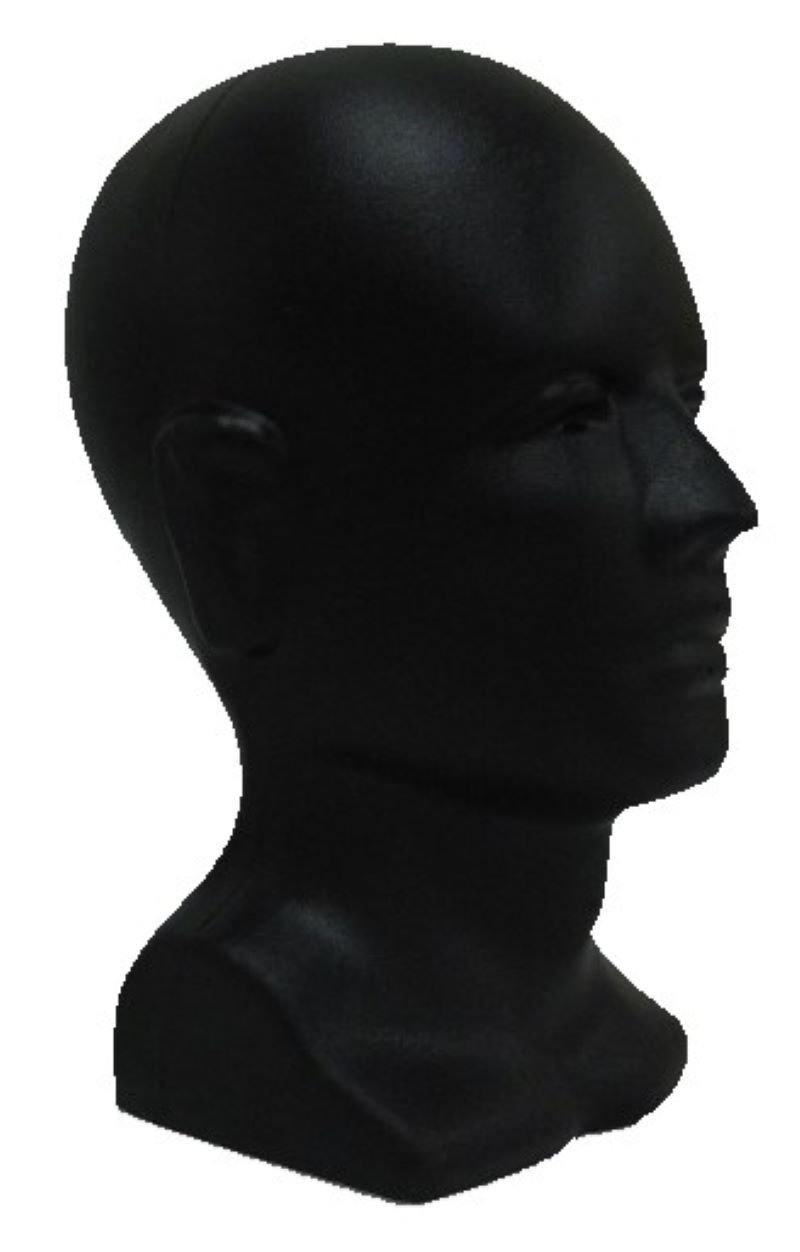 Moulded Head Display - Black
