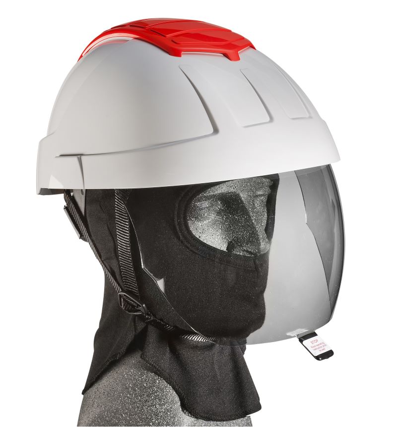 E-MAN Helmet with Grey IR Visor and FR Balaclava