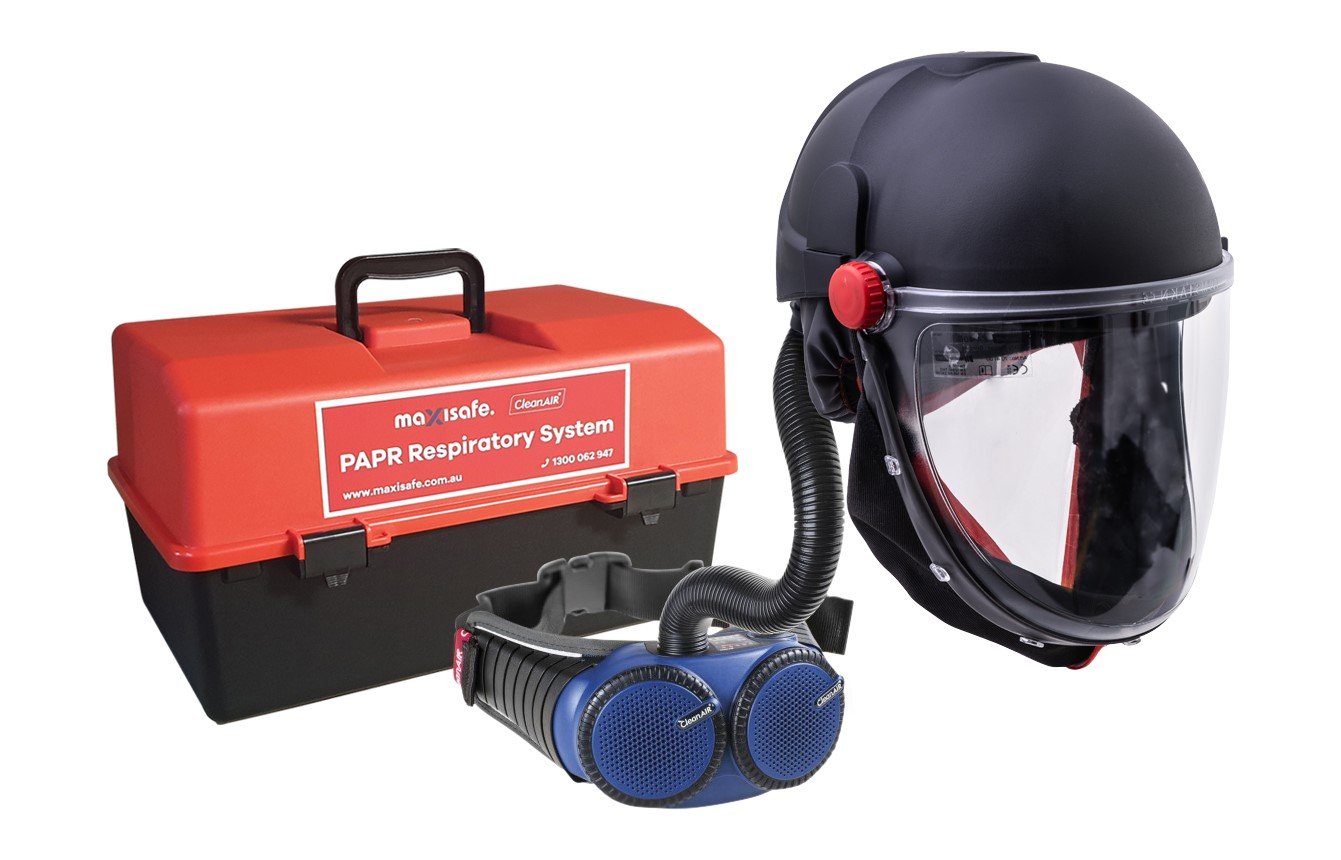 CleanAIR Helmet with flip-up visor and PAPR