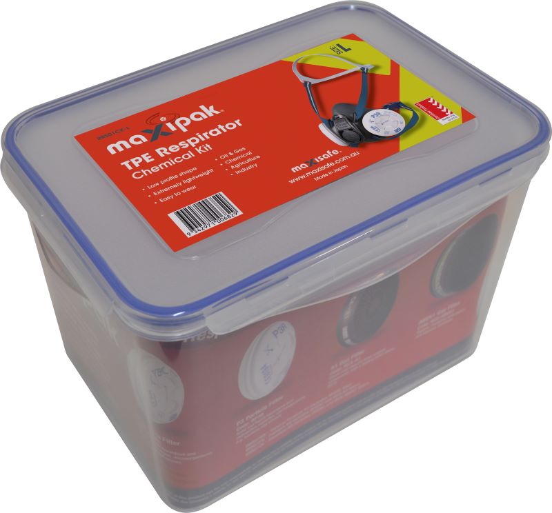 MaxiPak RS01 TPE Half Mask Respirator Chemical Kit
