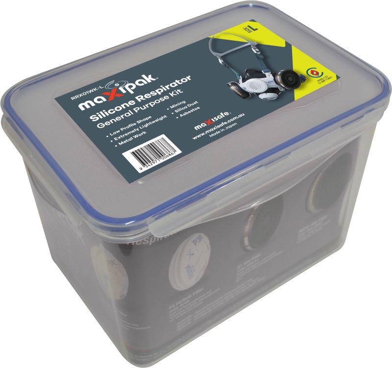 MaxiPak RX01 Silicone Half Mask Respirator General Purpose Kit