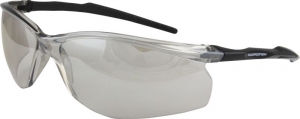 SWORDFISH Safety Glasses with Anti-Fog - Silver Mirror Lens