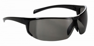 5X4 Safety Glasses, Black Frame, Smoke AS/AF Lens