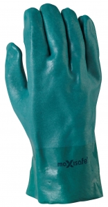 Maxisafe Green Double Dipped PVC Gauntlet 27cm