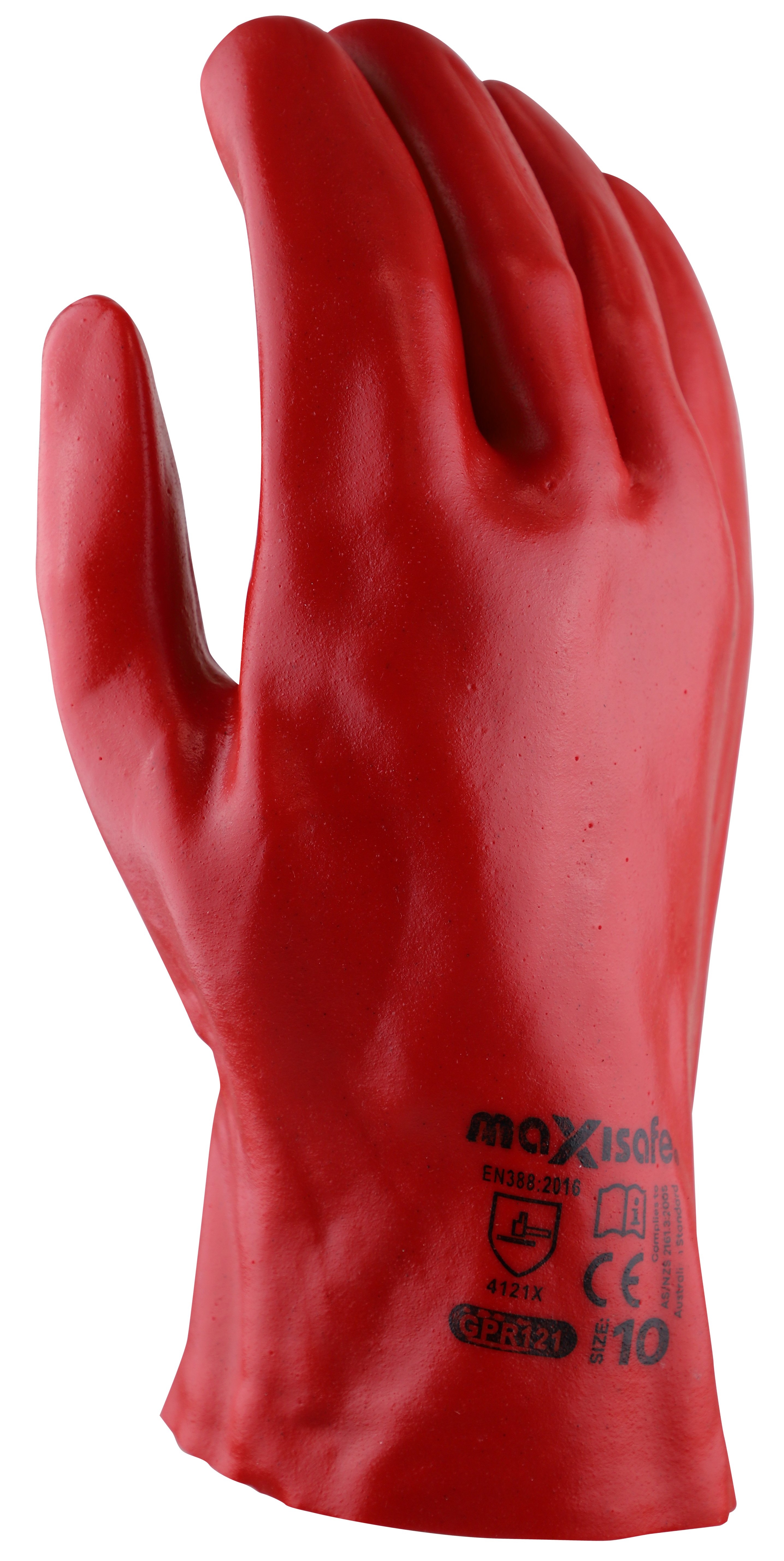 Maxisafe Red PVC Gauntlet - 27cm