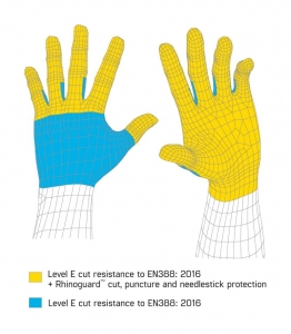 Rhinoguard Needle & Cut Resistant Level 'E' Glove - Full Protection