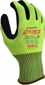 G-Force Hi-Vis Cut D Glove with Nitrile Palm