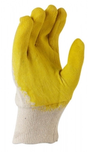 Economy Yellow Latex Glass Gripper Glove