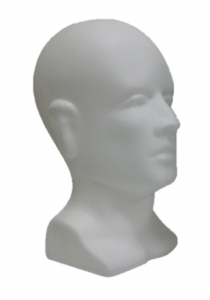 Moulded Head Display - White