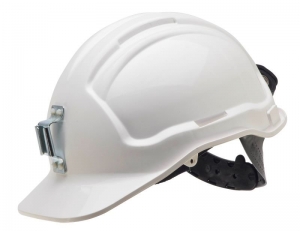 Maxisafe Vented Hard Hat with Sliplock Harness and metal lamp bracket