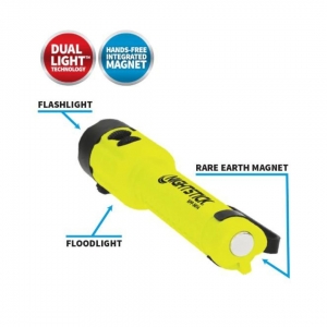 Dual-light Flashlight with Tail Magnet - Intrinsically Safe