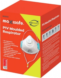 P1 Moulded Respirator with valve - box 10