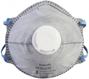 P2 Conical Respirator with Carbon and Valve, Box 10