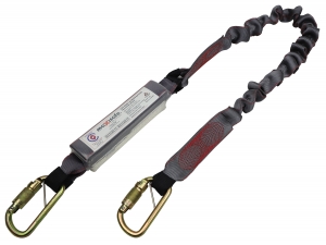 Maxisafe 2M Heavy Duty Web Shock Absorbing Lanyard with Triple Action Karabiners