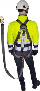 Full Body Harness with front and rear attachment points and 2mtr lanyard and sna